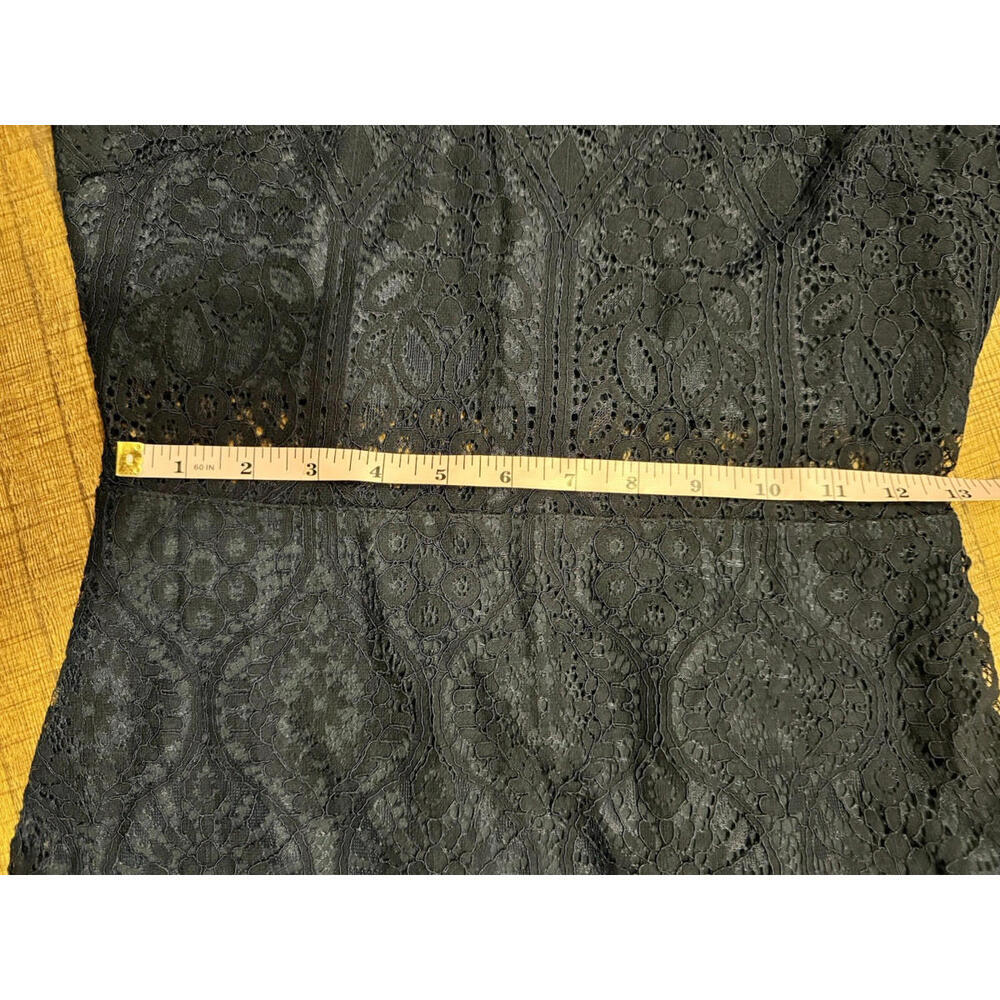 Lulus Navy Lace Dress Long Sleeve Midi Cocktail Party SZ S - Picture 8 of 15